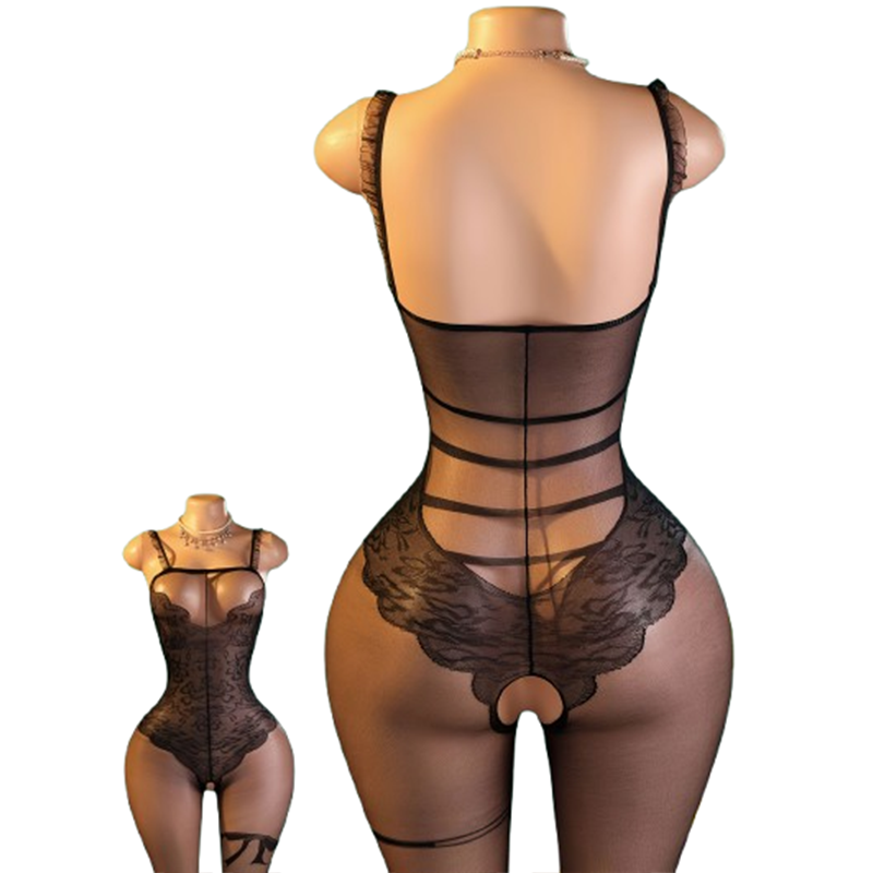 ชุดชั้นในเท็ดดี้สีดำ 1 ชิ้น ทำ - Lace Teddy Lingerie บทวิจารณ์และราคา