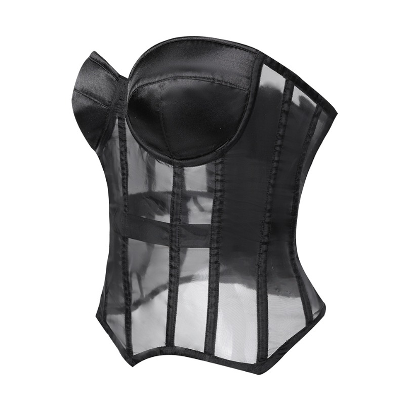 เสื้อครอปเซ็ทตาข่ายสีดำแบบไร้ส - Corset Waist Cinch บทวิจารณ์และราคา