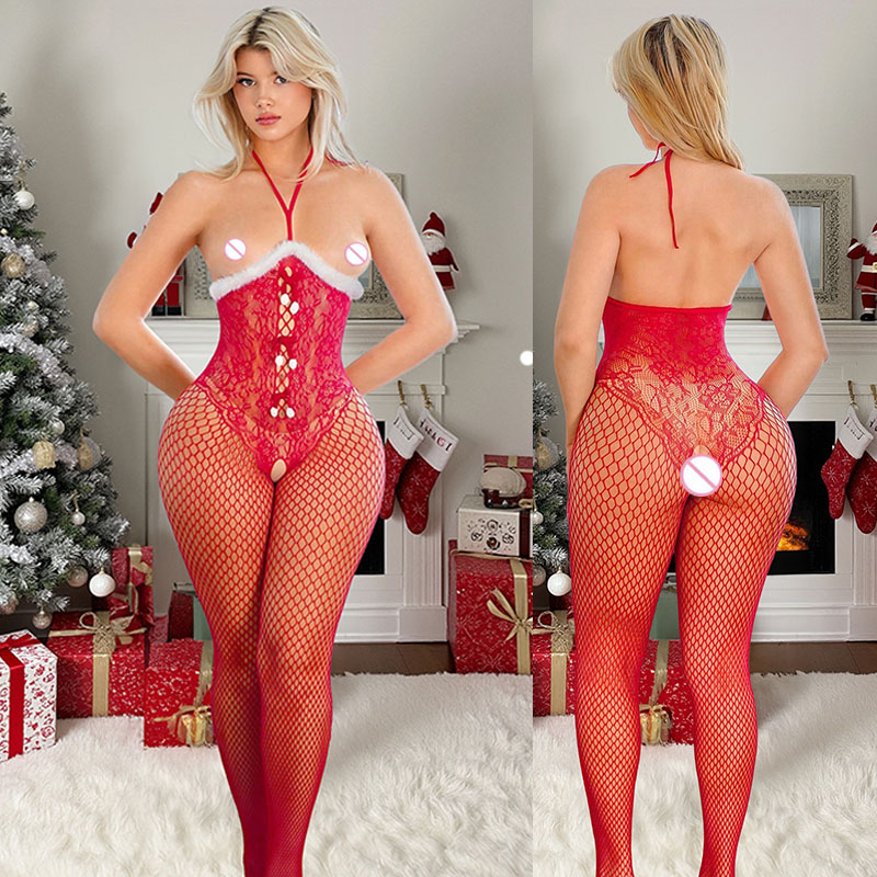 ชุดคอสเพลย์คริสต์มาสสำหรับผู้ห - Bodystocking Fishnet บทวิจารณ์และราคา