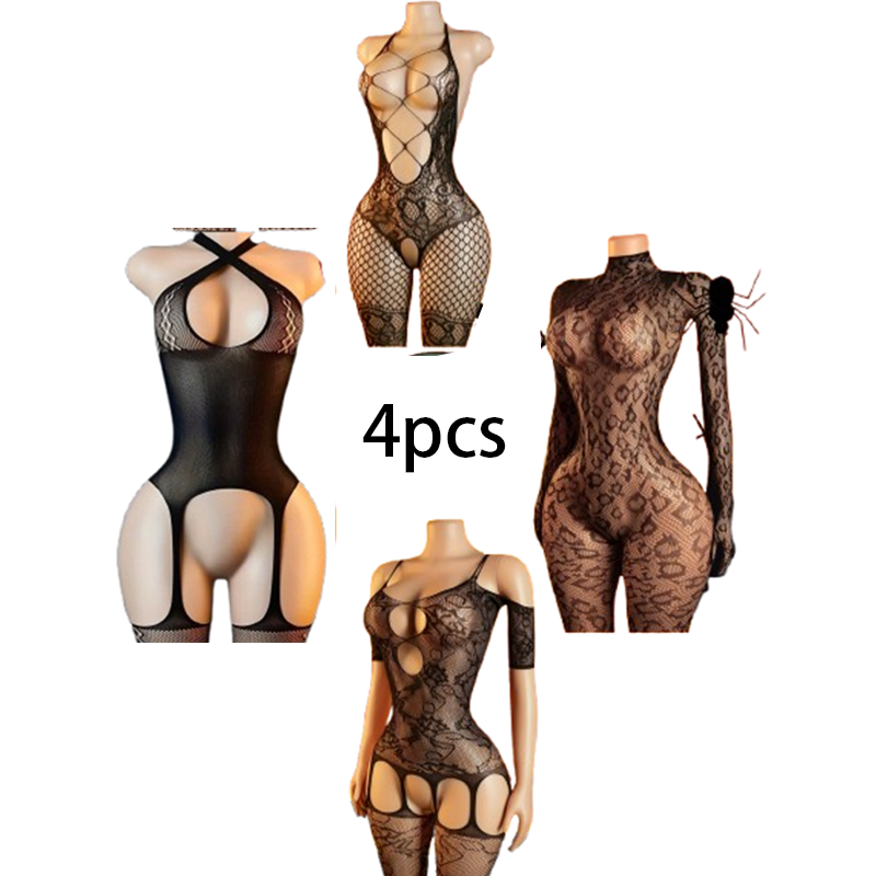 ชุดชั้นในเซ็กซี่ 4 ชิ้น: บอดี้ - Bodystocking Fishnet บทวิจารณ์และราคา